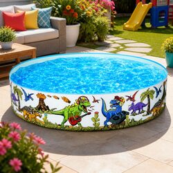 Friendly Kids Pool 183cm with Dinosaur Design