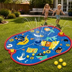 Friendly Kids Splash Pad Pool for Backyard Fun
