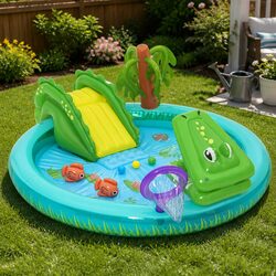 Your Child's New Favorite Crocodile Splash Pool