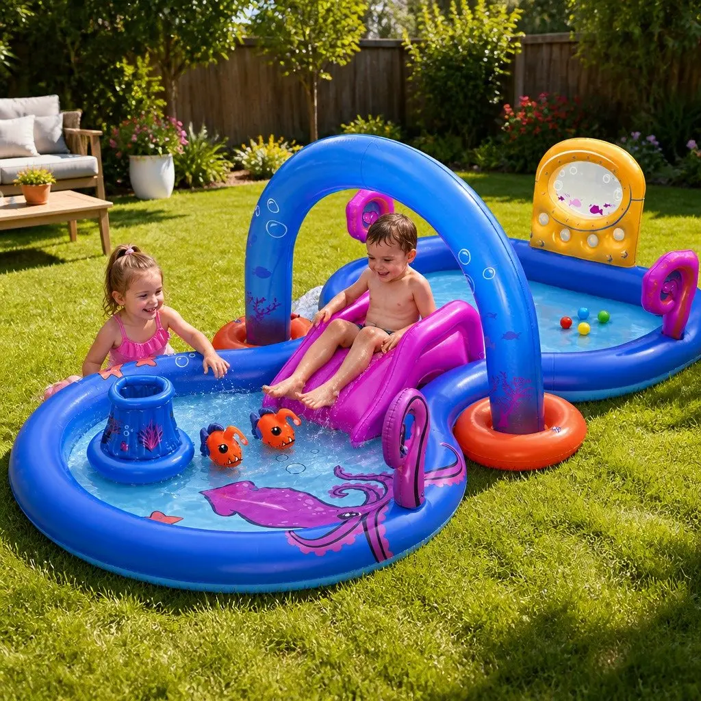 Kids Inflatable Splash Pool