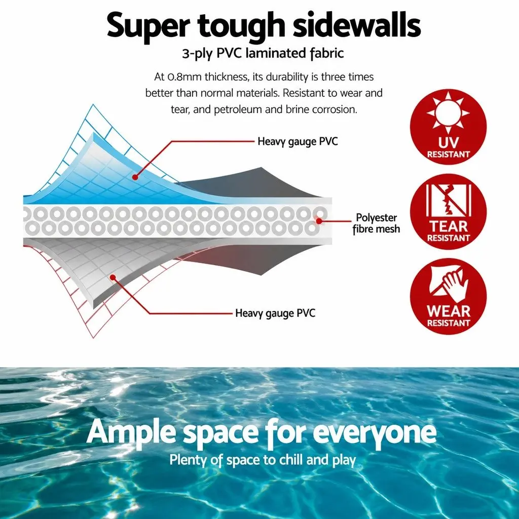 Above Ground Inflatable Swimming Pool Fast Set Frame 305cm x 76cm