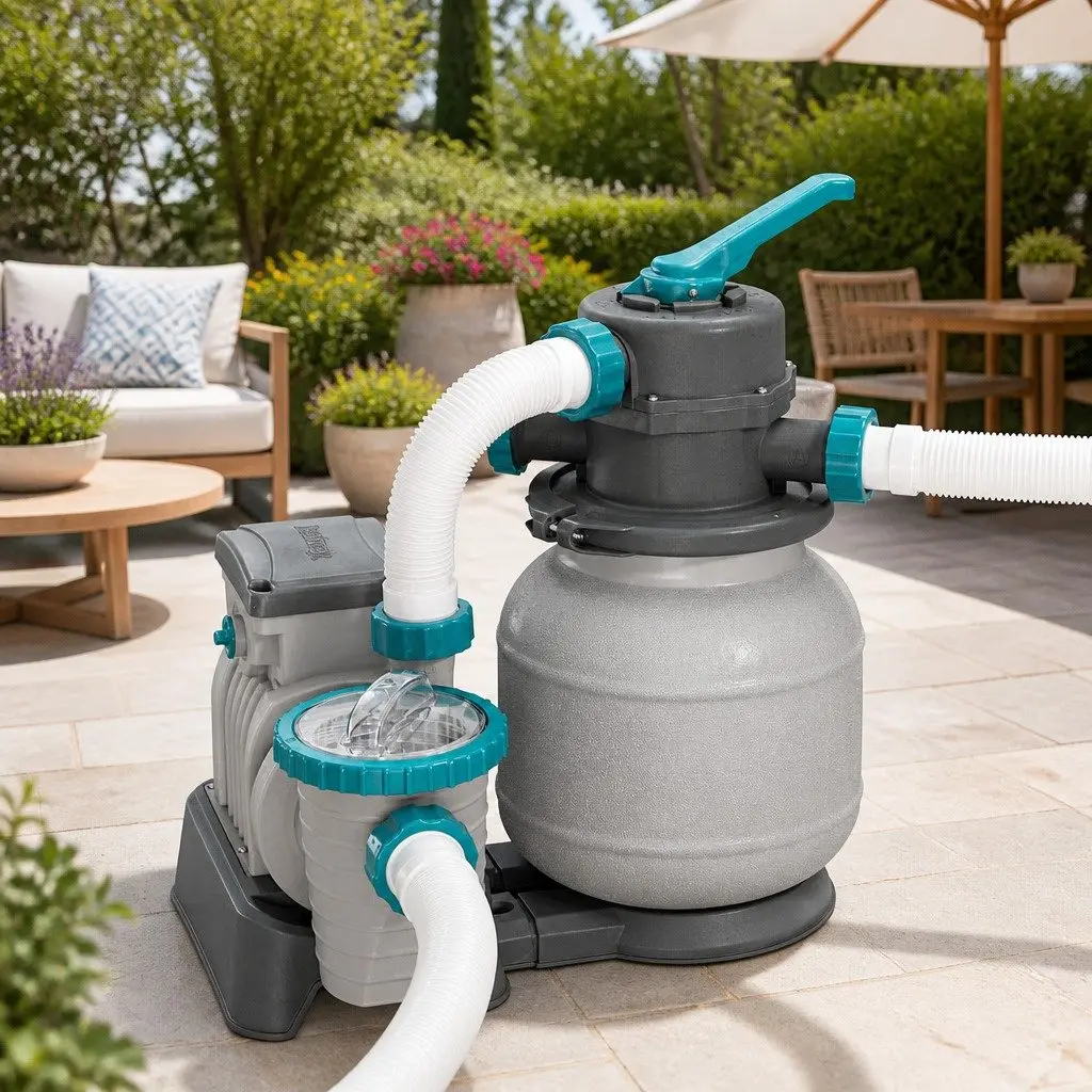 Pool Sand Filter Pump 1500GPH 5678L/H Above Ground Swimming Pool Filtration
