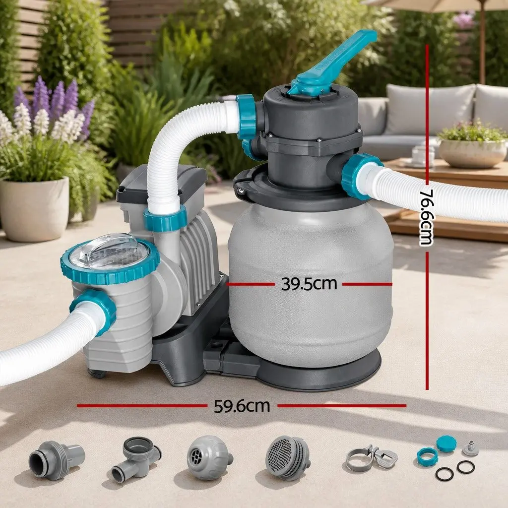 Pool Sand Filter Pump 1500GPH 5678L/H Above Ground Swimming Pool Filtration