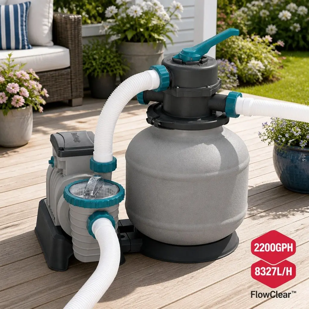 Sand Filter Pump Corrosion-Proof 2200GPH for Above Ground Pools