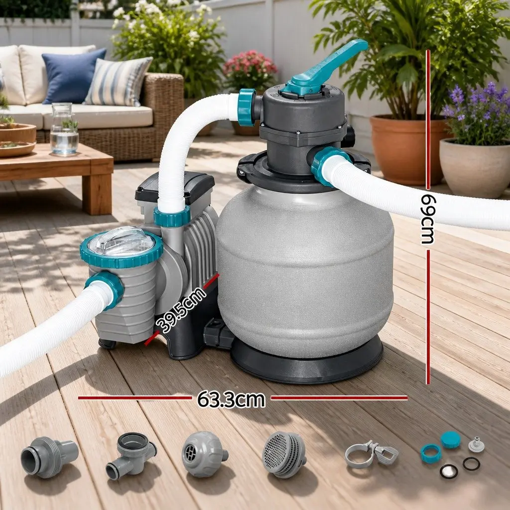 Sand Filter Pump Corrosion-Proof 2200GPH for Above Ground Pools