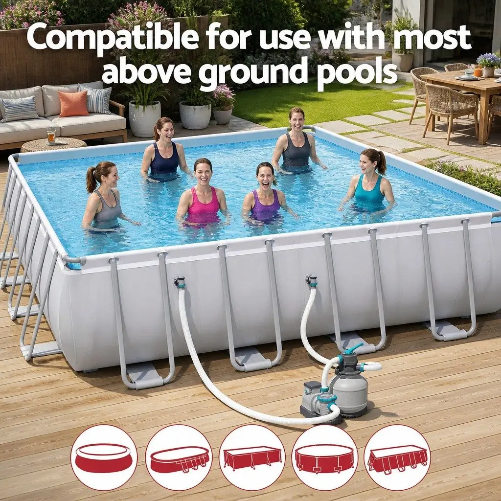 Sand Filter Pump Corrosion-Proof 2200GPH for Above Ground Pools