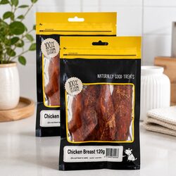 Natural Chicken Breast Dog Treats - 120g x 2pk for Your Pooch