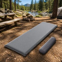 Self Inflating Camping Mattress Sleeping Mat Air Bed Pad Single Grey Portable