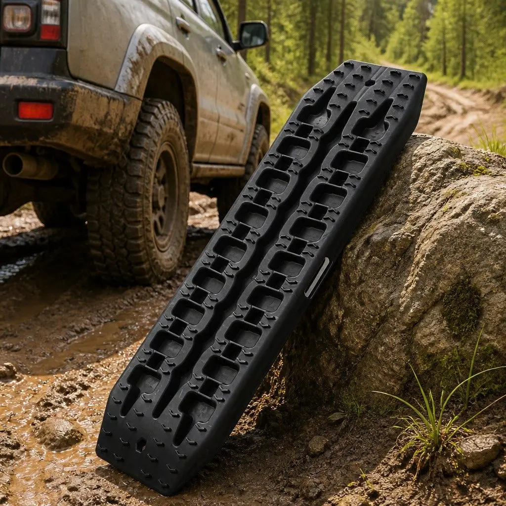 4WD Recovery Tracks Boards Off-Road Traction Sand Mud Snow Wheel Ramps 95cm Length 28cm Width