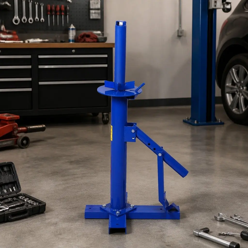 Motorcycle Tire Changer Manual Tool Steel Construction 8 Inch to 18 Inch Rim Floor Mount