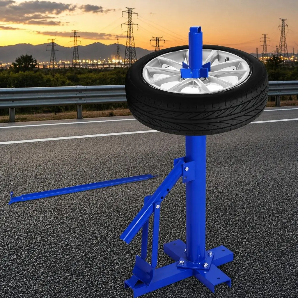 Motorcycle Tire Changer Manual Tool Steel Construction 8 Inch to 18 Inch Rim Floor Mount