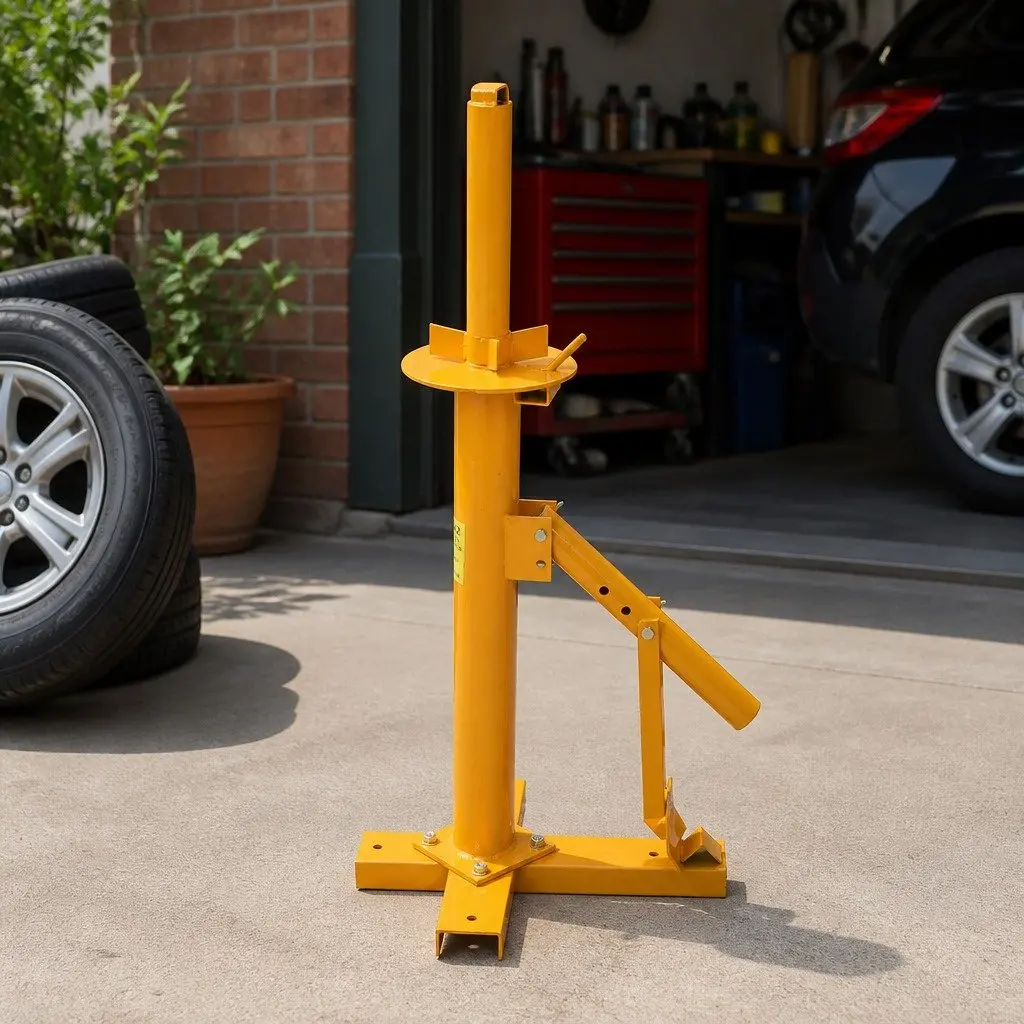 Manual Tyre Changer Tool Heavy Duty Steel Yellow 8-18 Inch