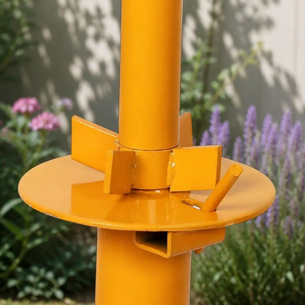 Manual Tyre Changer Tool Heavy Duty Steel Yellow 8-18 Inch