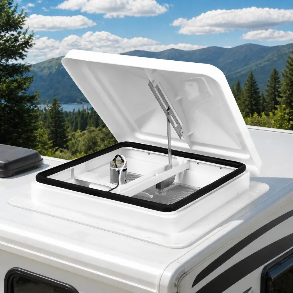 Caravan Roof Vent 12V Fan Air Ventilation System Flyscreen Weather Resistant