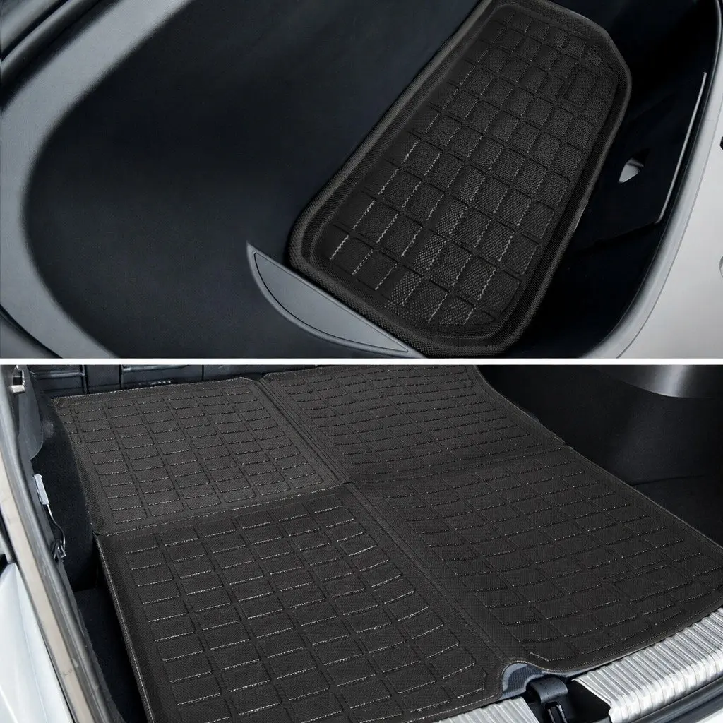 Tesla Model Y Floor Mats Set Front Rear Trunk Toolbox TPE Car Interior