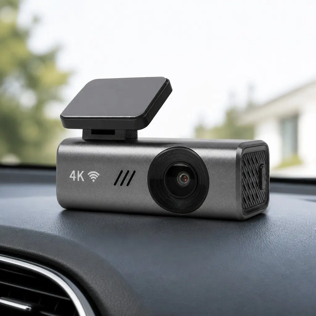 4K WiFi Dash Camera Voice Control Night Vision 170 Degree Lens