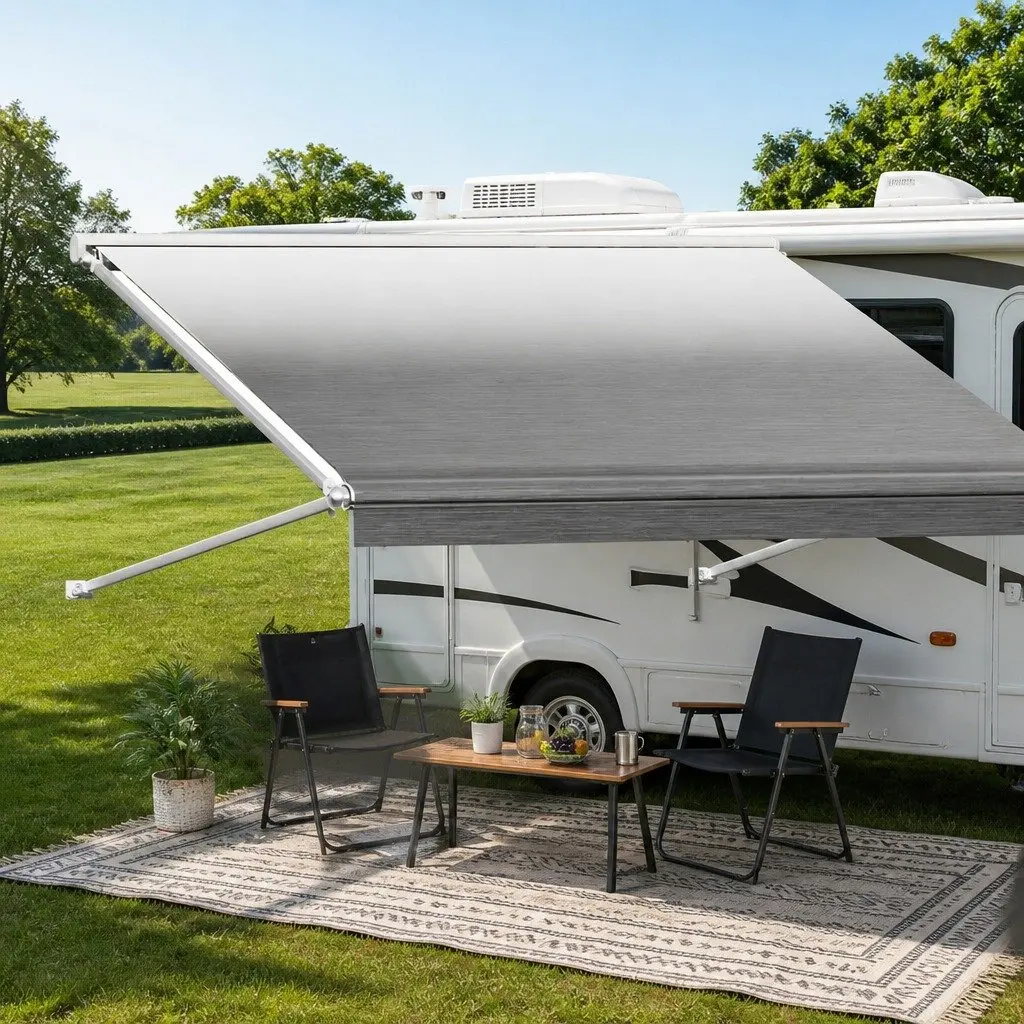 RV Awning Fabric Replacement Heavy-Duty 16FT 18.05oz UV-Resistant Waterproof