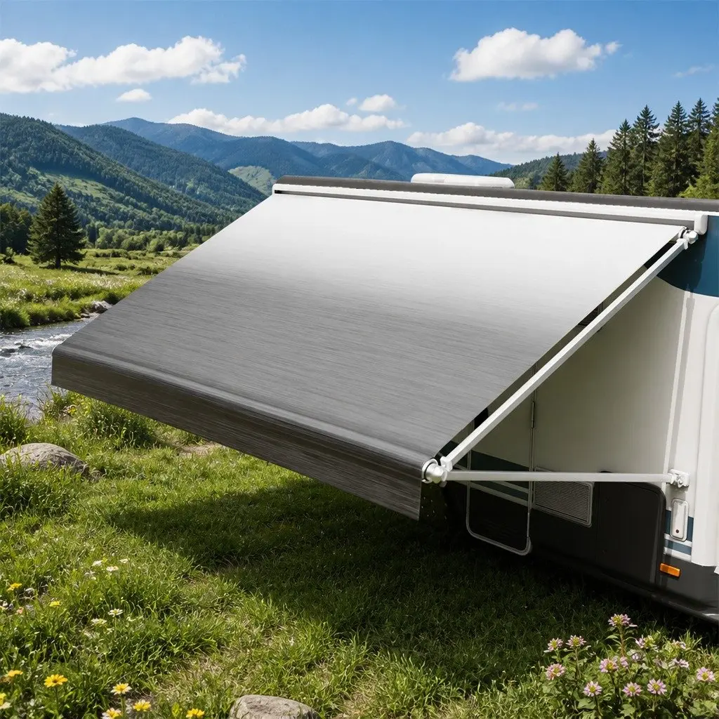 RV Awning Fabric Replacement Heavy-Duty 16FT 18.05oz UV-Resistant Waterproof