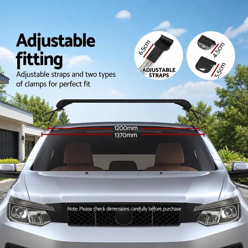 Car Roof Rack Cross Bar Aluminium 90cm Universal Lockable Anti-Theft