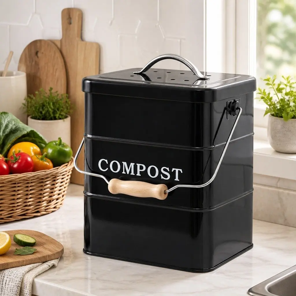 5L Countertop Compost Bin with Odour Control