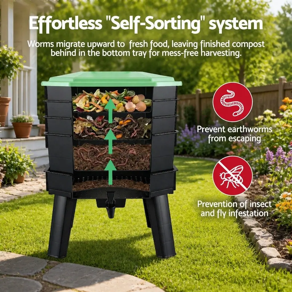 4-Tray Worm Bin