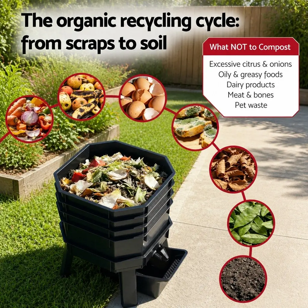 4-Tray Worm Bin