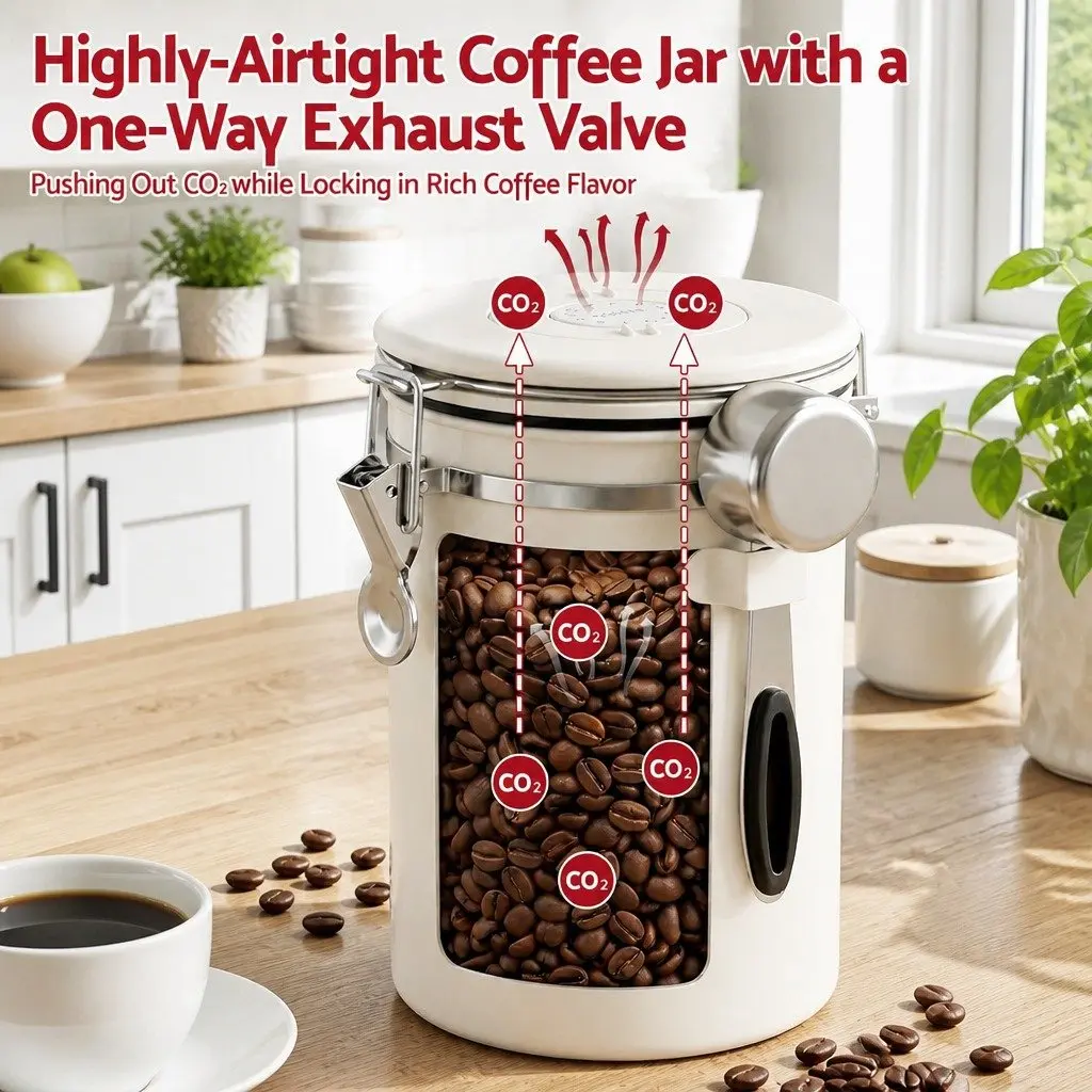 1.8L Canister for Coffee and More
