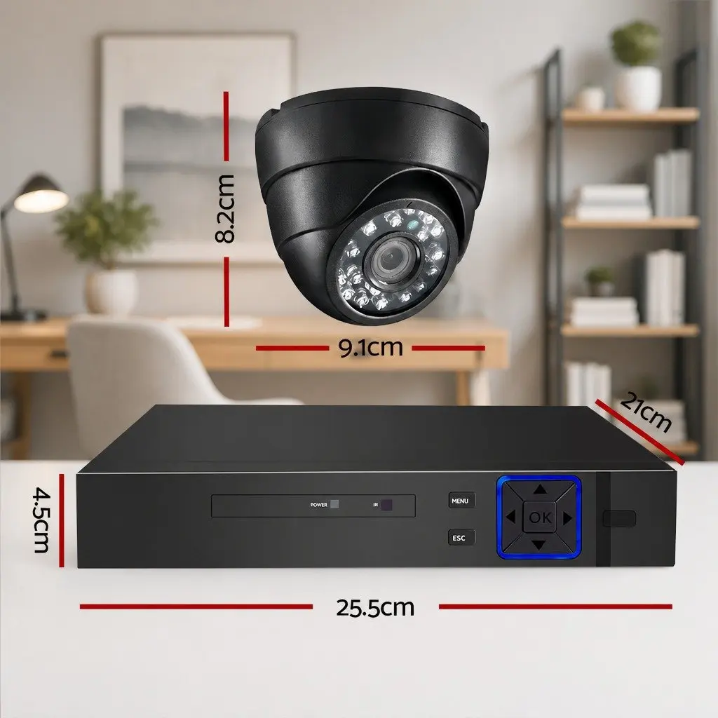 8 Channel 1080P HD CCTV Security Camera System with DVR Indoor Surveillance
