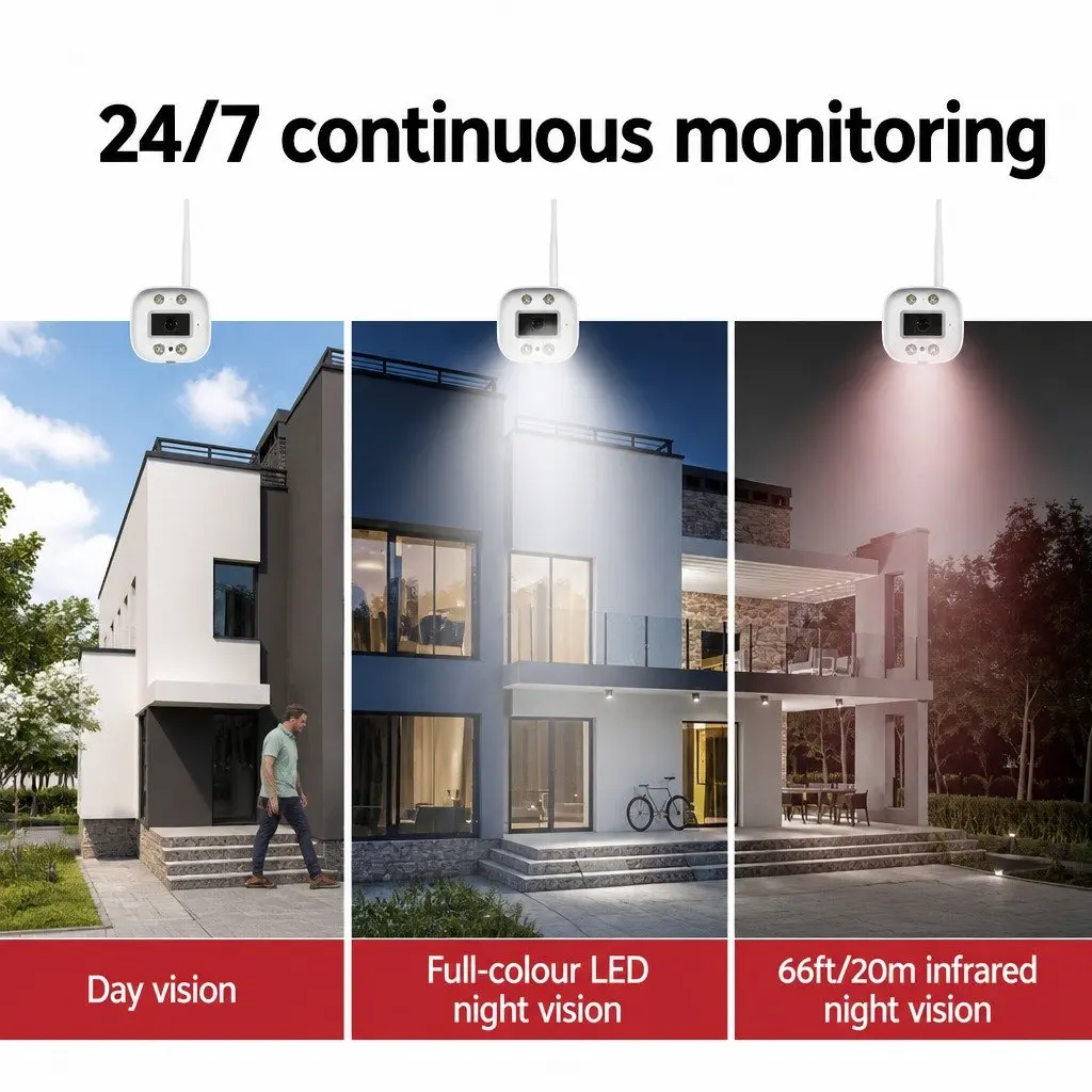 Wireless CCTV Security Camera 3MP Full HD IP65 Waterproof Motion Detection
