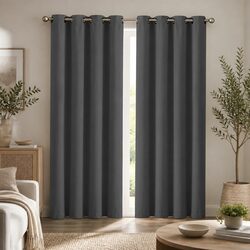 Comfortable Living with Charcoal Blackout Curtains
