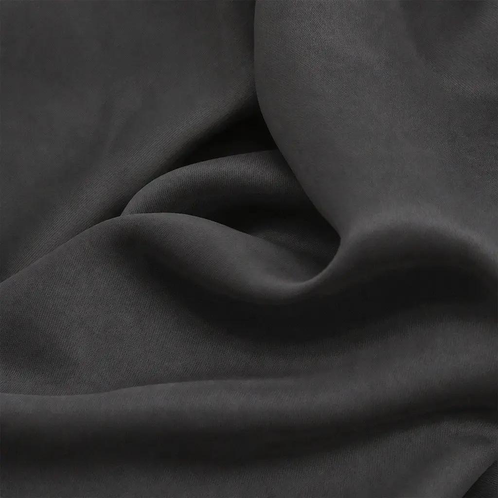 Blackout Curtain Panels Triple Layer Eyelet Charcoal 132cm Width 160cm Drop