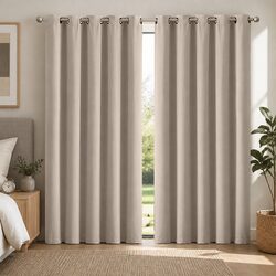 Friendly Beige Blockout Curtains for Every Room