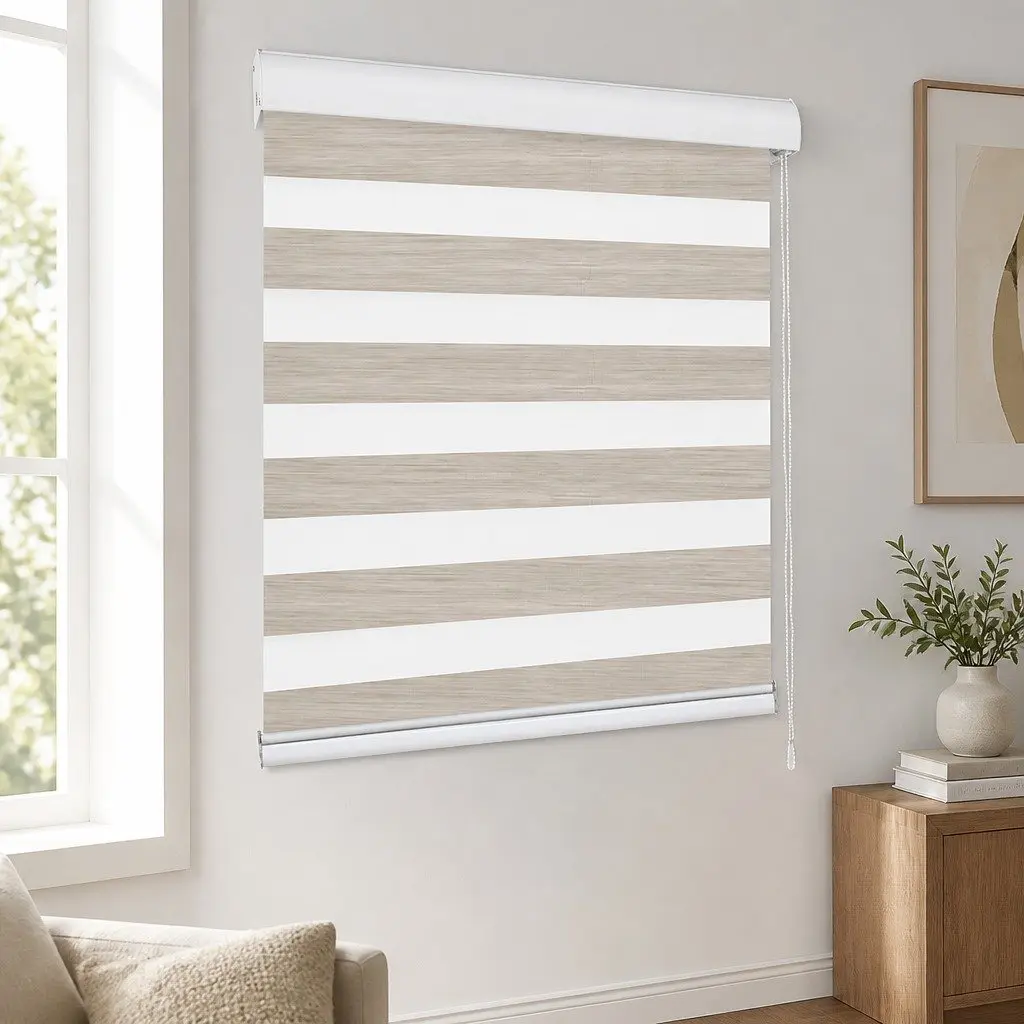 Zebra Roller Blind 90x210cm in Beige