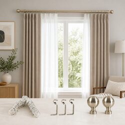 Adjustable Curtain Rod with Elegant Finishes