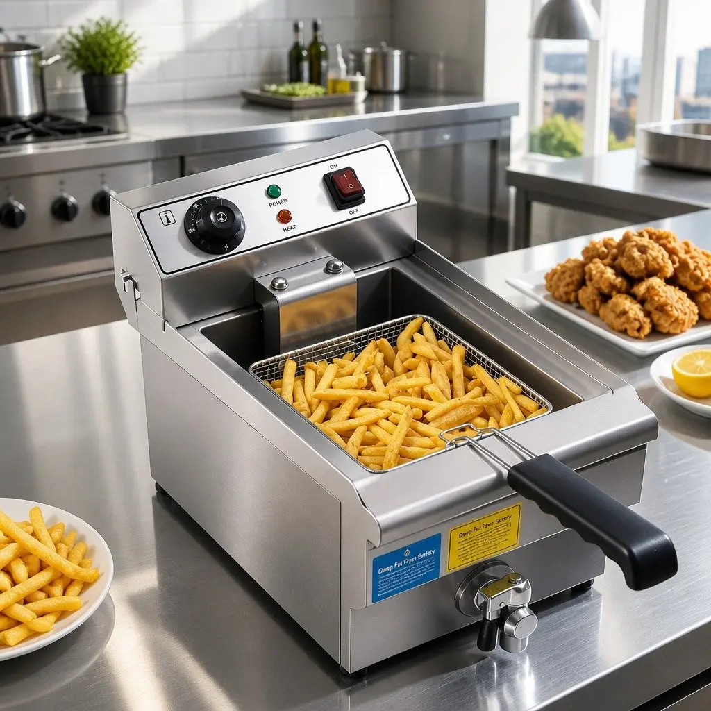 Electric Deep Fryer 10L Stainless Steel High Power 3000W