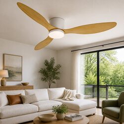 52 Inch Ceiling Fan DC Motor LED Light Remote Control Reverse Cycle Quiet
