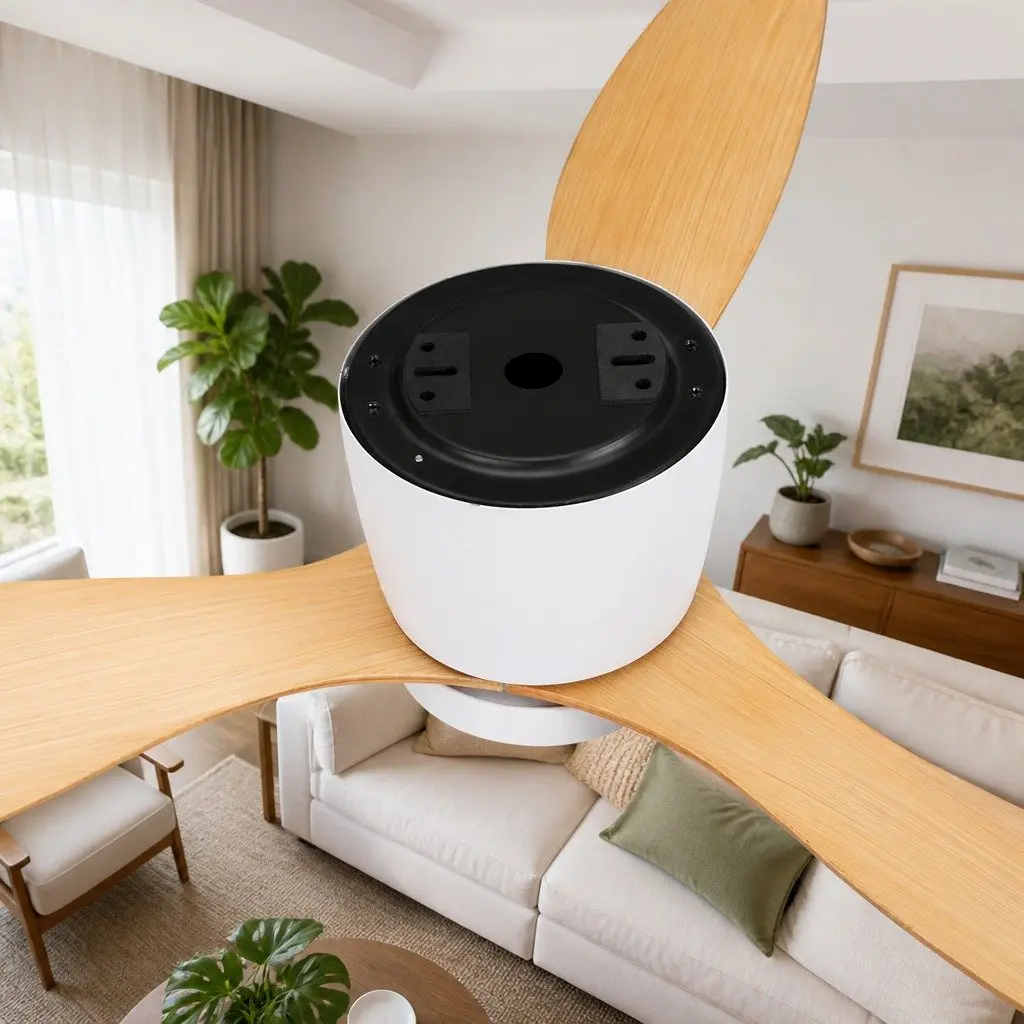 52 Inch Ceiling Fan DC Motor LED Light Remote Control Quiet Operation
