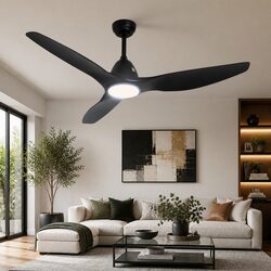 64 Inch Ceiling Fan DC Motor LED Light Remote Control 5 Speed Reverse Cycle