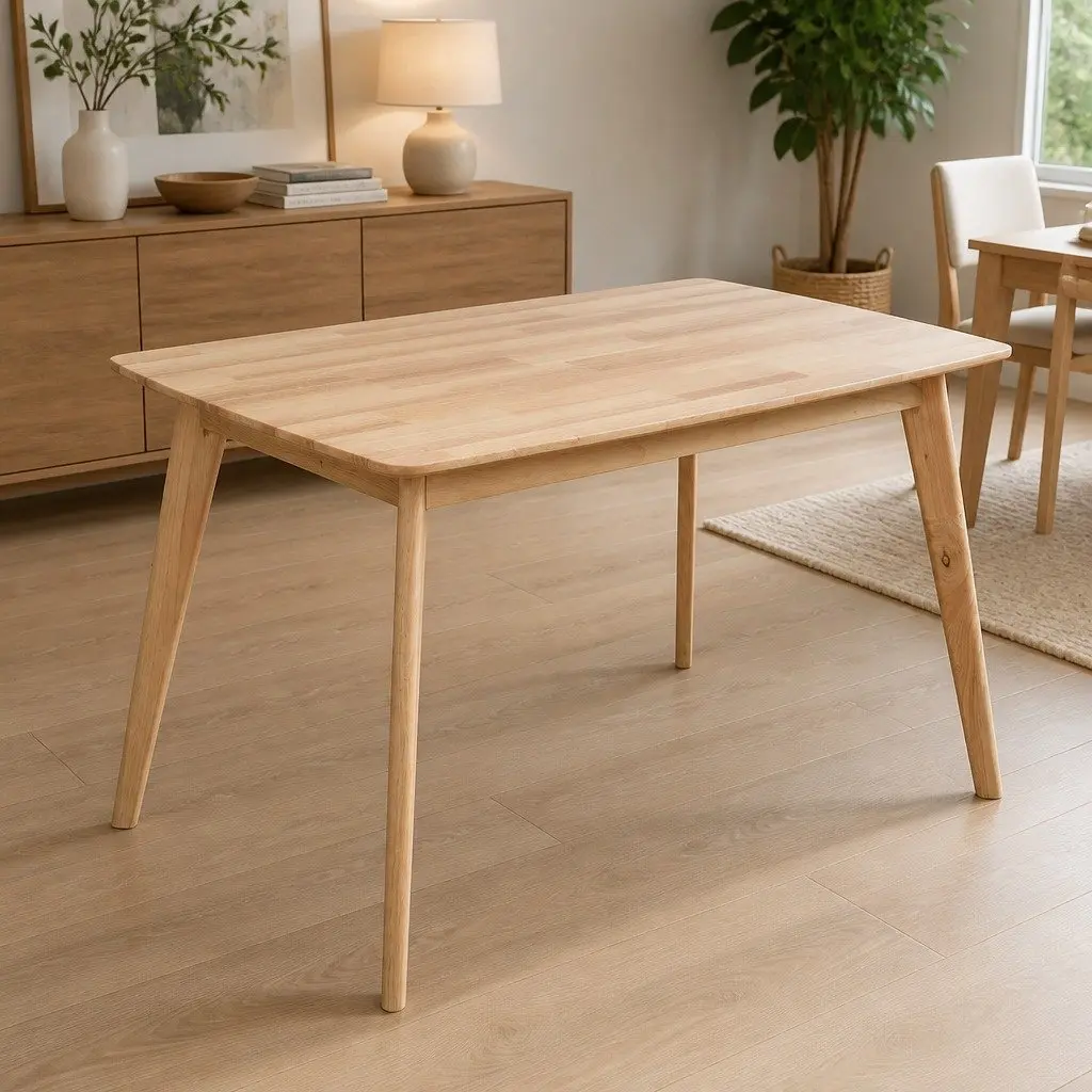Solid Wood Dining Table for Gatherings