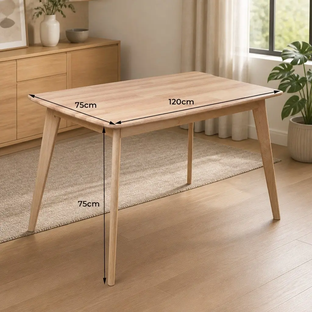 Solid Wood Dining Table for Gatherings