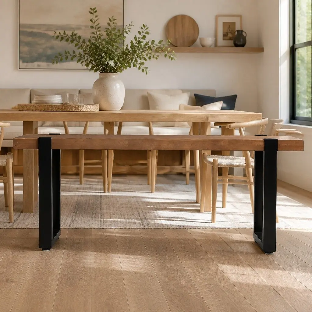 140cm Wooden Dining Bench