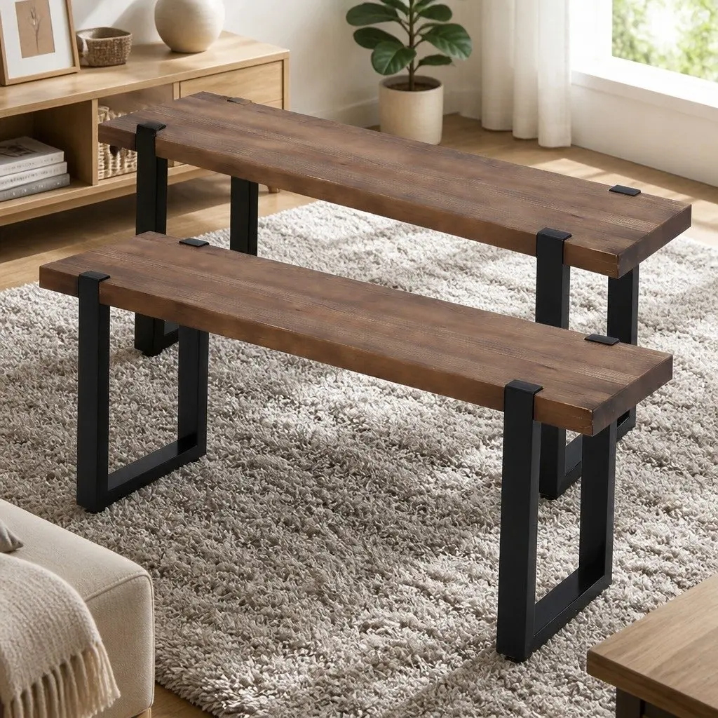 140cm Wooden Dining Bench