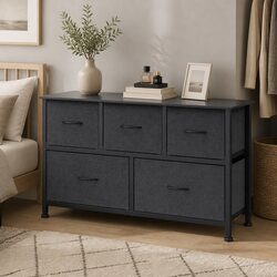 Your Dark Grey 5-Drawer Storage Cabinet Awaits