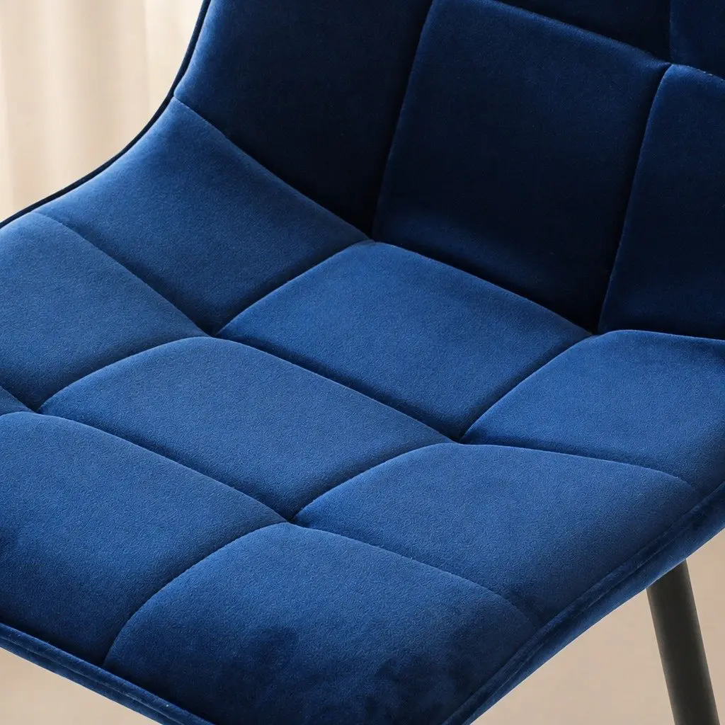 Set of 4 Velvet Dining Chairs