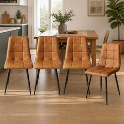 You’ll Love This Set of 4 Brown Dining Chairs for Your Space