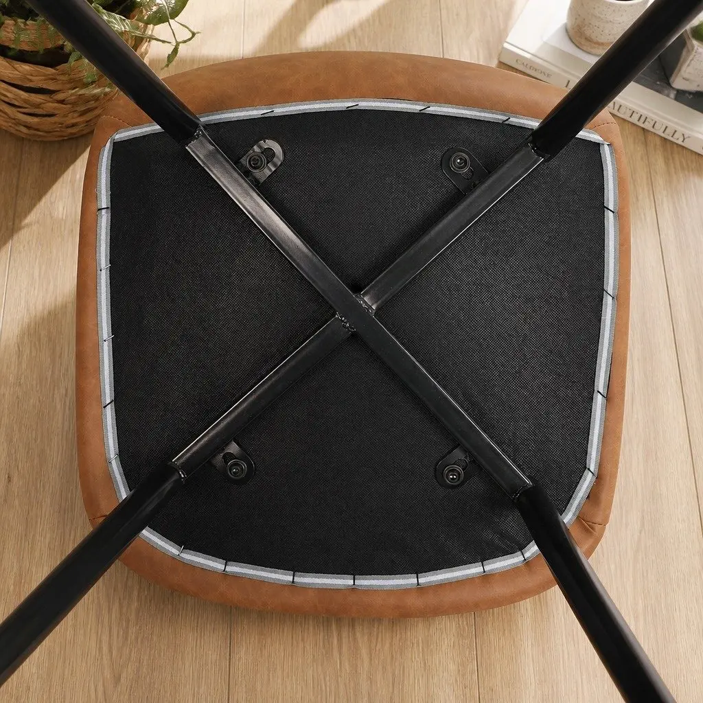 Dining Chairs Set of 8 Kitchen Lounge Eames Style Padded Seat Backrest Café