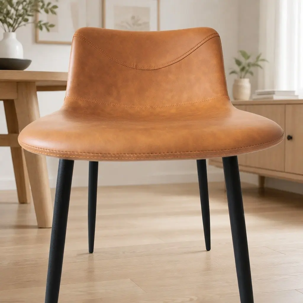 Dining Chairs Set of 8 Kitchen Lounge Eames Style Padded Seat Backrest Café