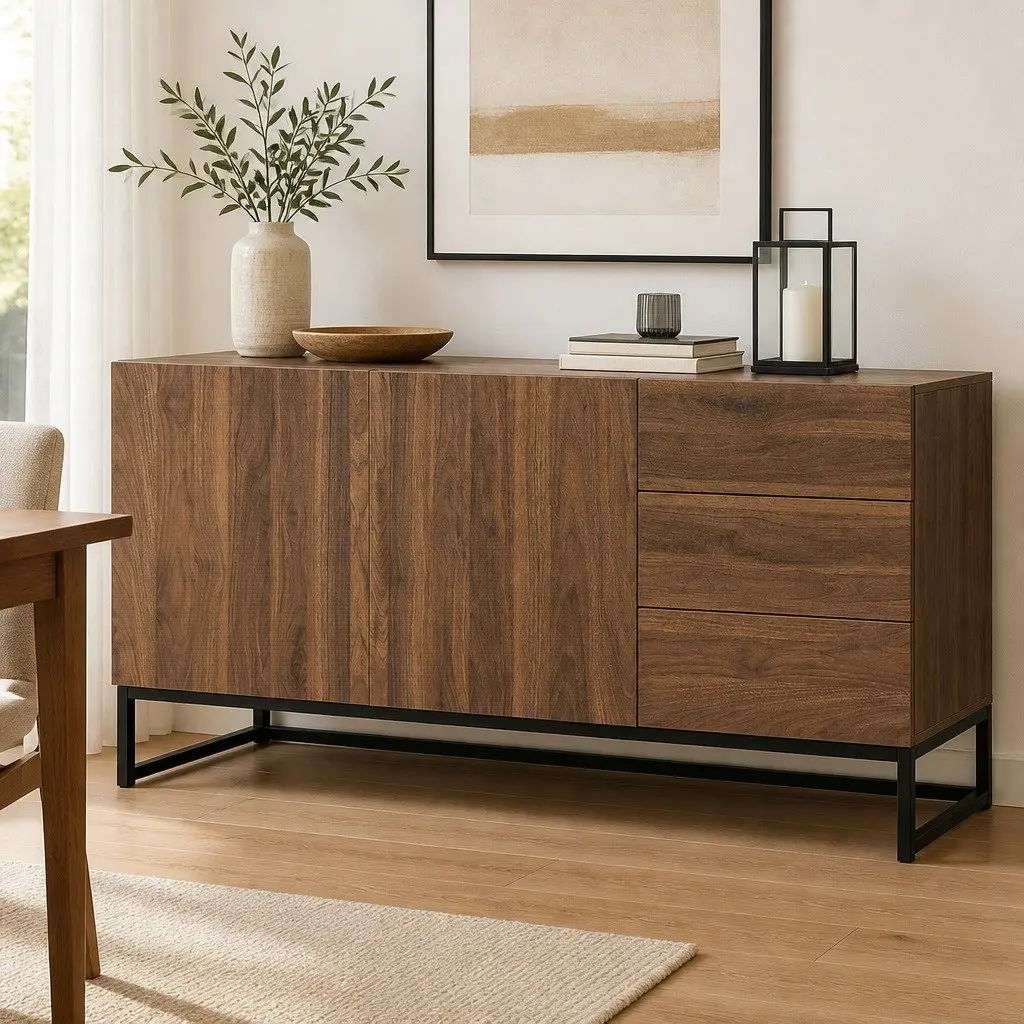 Walnut Sideboard Buffet