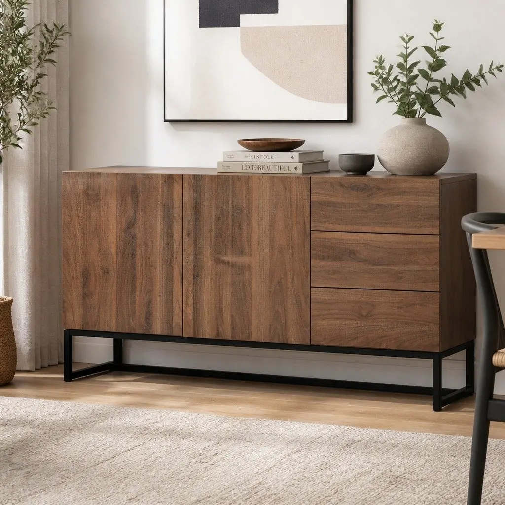 Walnut Sideboard Buffet