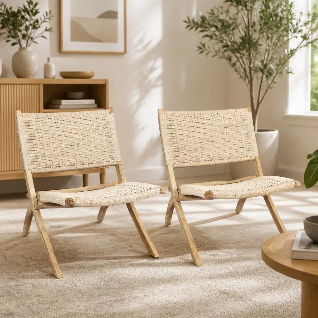 Folding Accent Chairs Set
